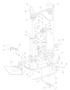 Deck Assembly F Diagram and Parts List for 13AC762F729 2005 Yard Machines Lawn Tractor